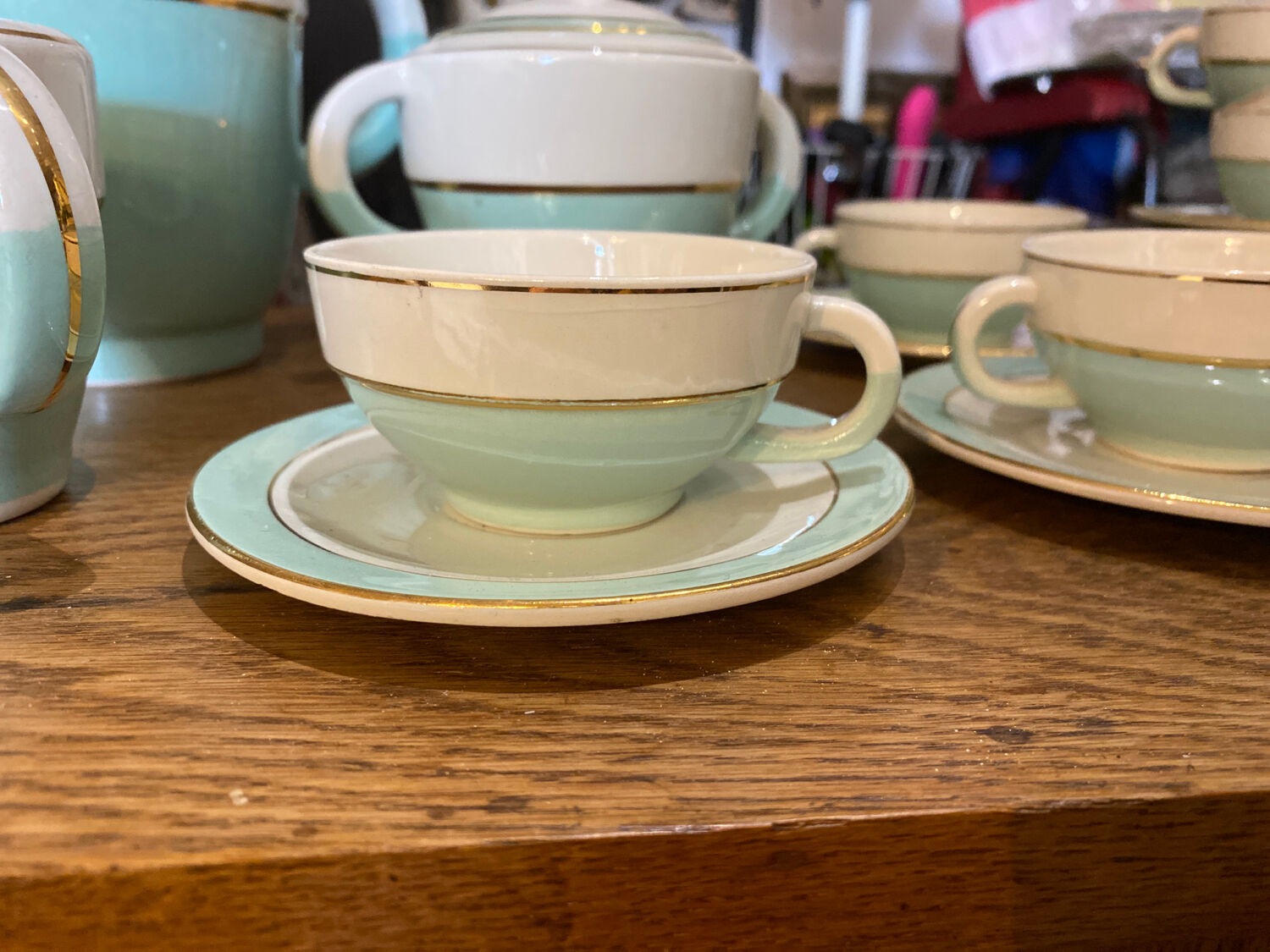 Dorchies earthenware coffee set 8 cups