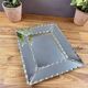 Antique bevelled mirror frame – decorative cut glass