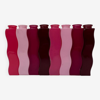 Set of 8 Vintage Ikea Wave Squiggle Skämt vases , 1990’S