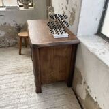 Solid elm aranjou chest of drawers