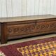 18th-century Breton chestnut bank bench