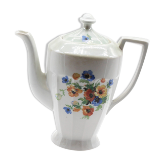 Vintage teapot ceramic flowers