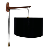 Adjustable Teak Wall Lamp by Kaiser Leuchten