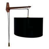 Adjustable Teak Wall Lamp by Kaiser Leuchten
