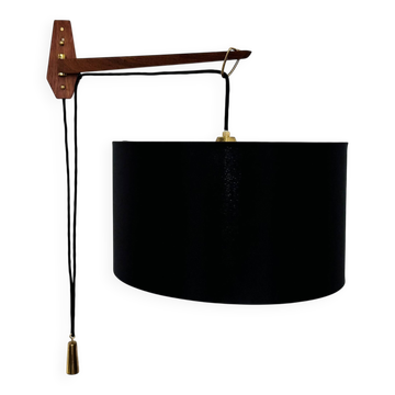 Lampe murale en teck réglable par Kaiser Leuchten