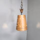 Brutalist copper pendant light, 1970s