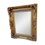 Mirror wood and gilded stucco