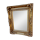 Mirror wood and gilded stucco