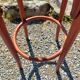 3 wooden bar stools with caning