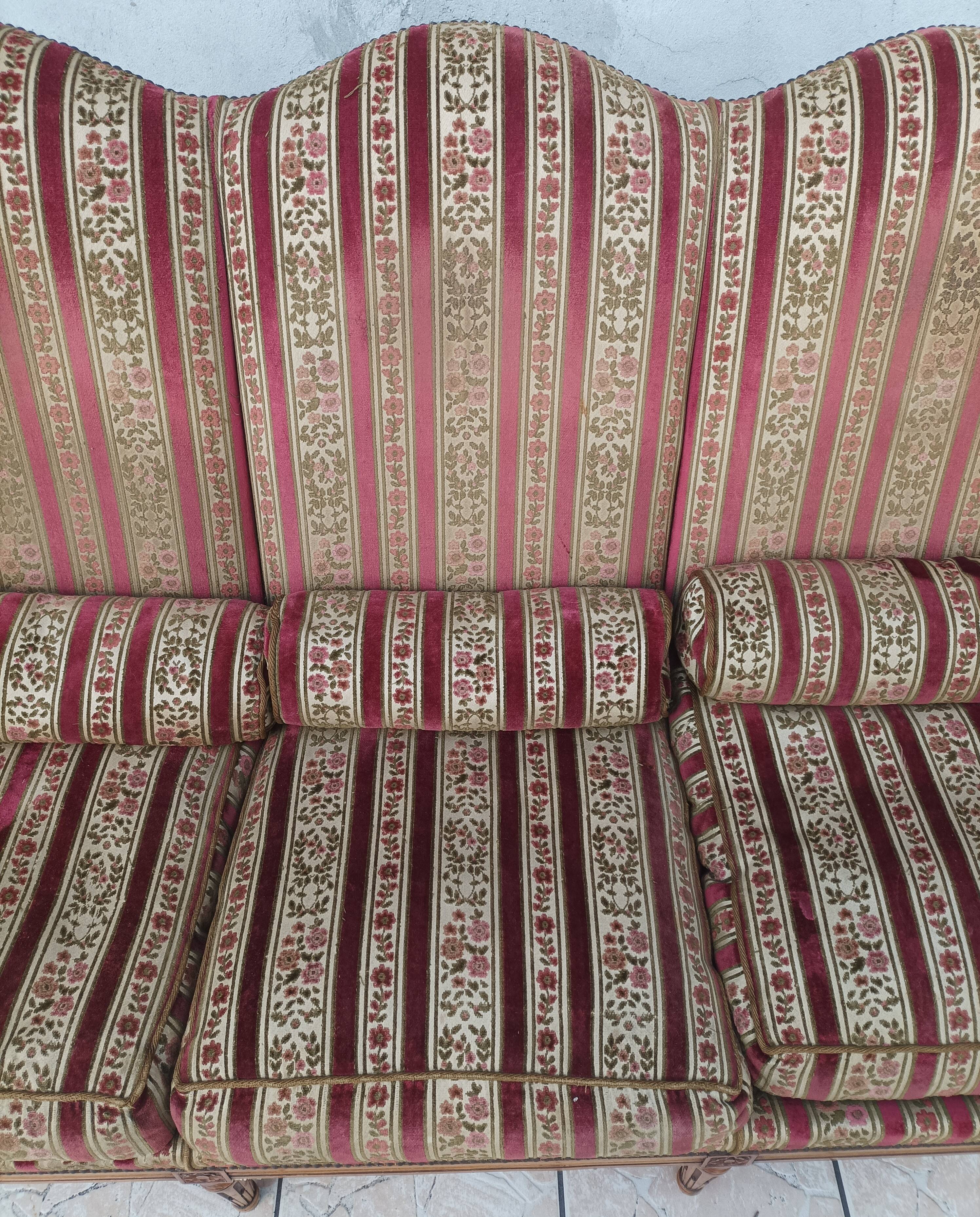 Canapé à oreilles Louis XVI