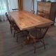 Table en chêne massif 205 cm – fabrication artisanale, pièce unique