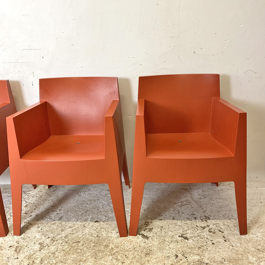 Set of 8 Toy chairs by philippe starck for Driade made in italy