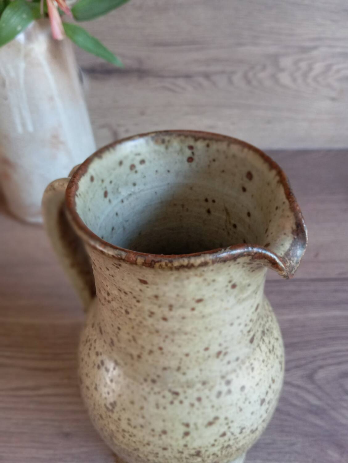 Pyrite stoneware pitcher signed Jean Tessier Le Cep 1970