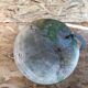 Old terrestrial globe world map perrina paris glass vintage metal foot