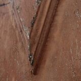 Large 17th century Monastery doors in terracotta lacquered oak, Portugal