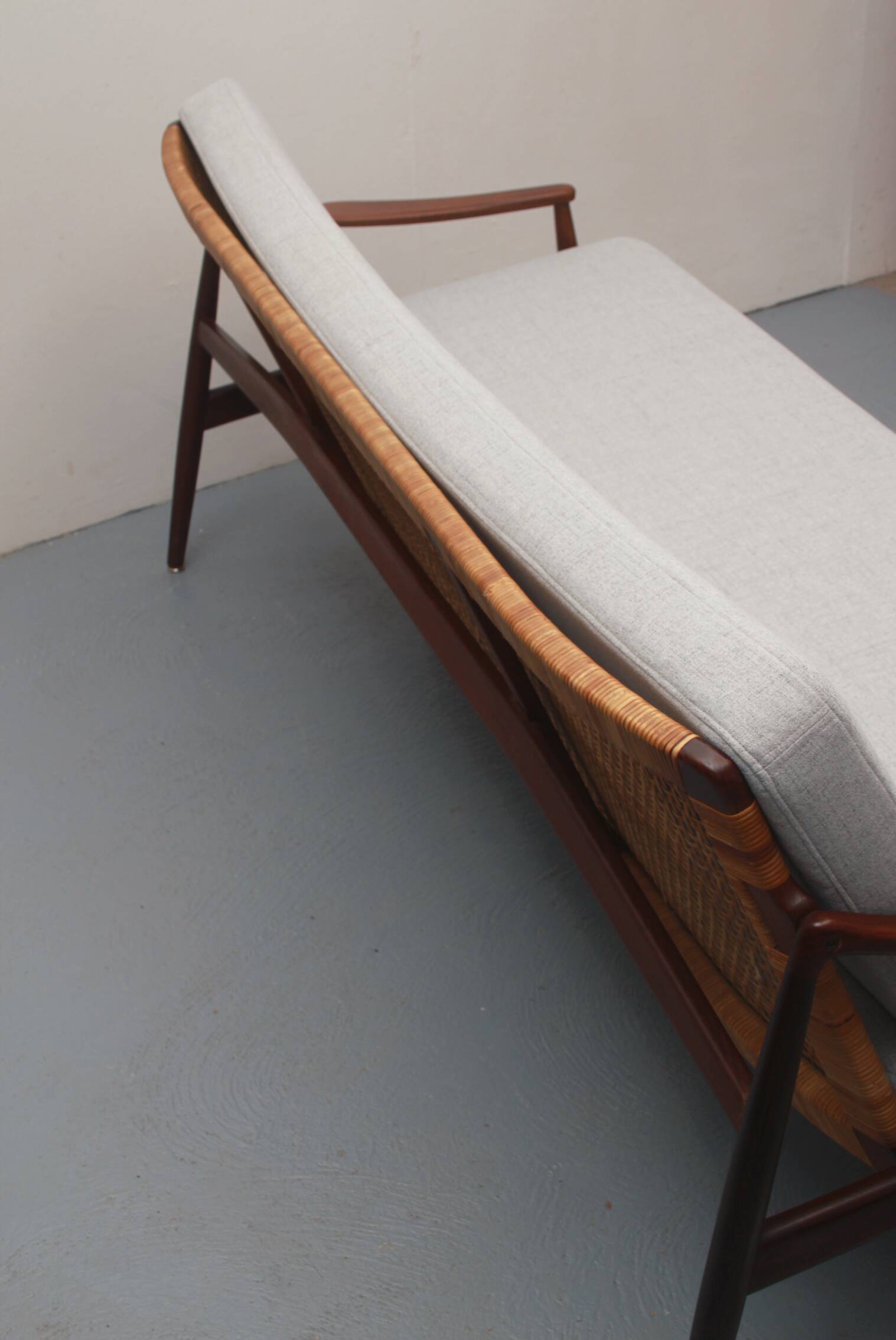 1950s sofa in teak Hartmut Lohmeyer