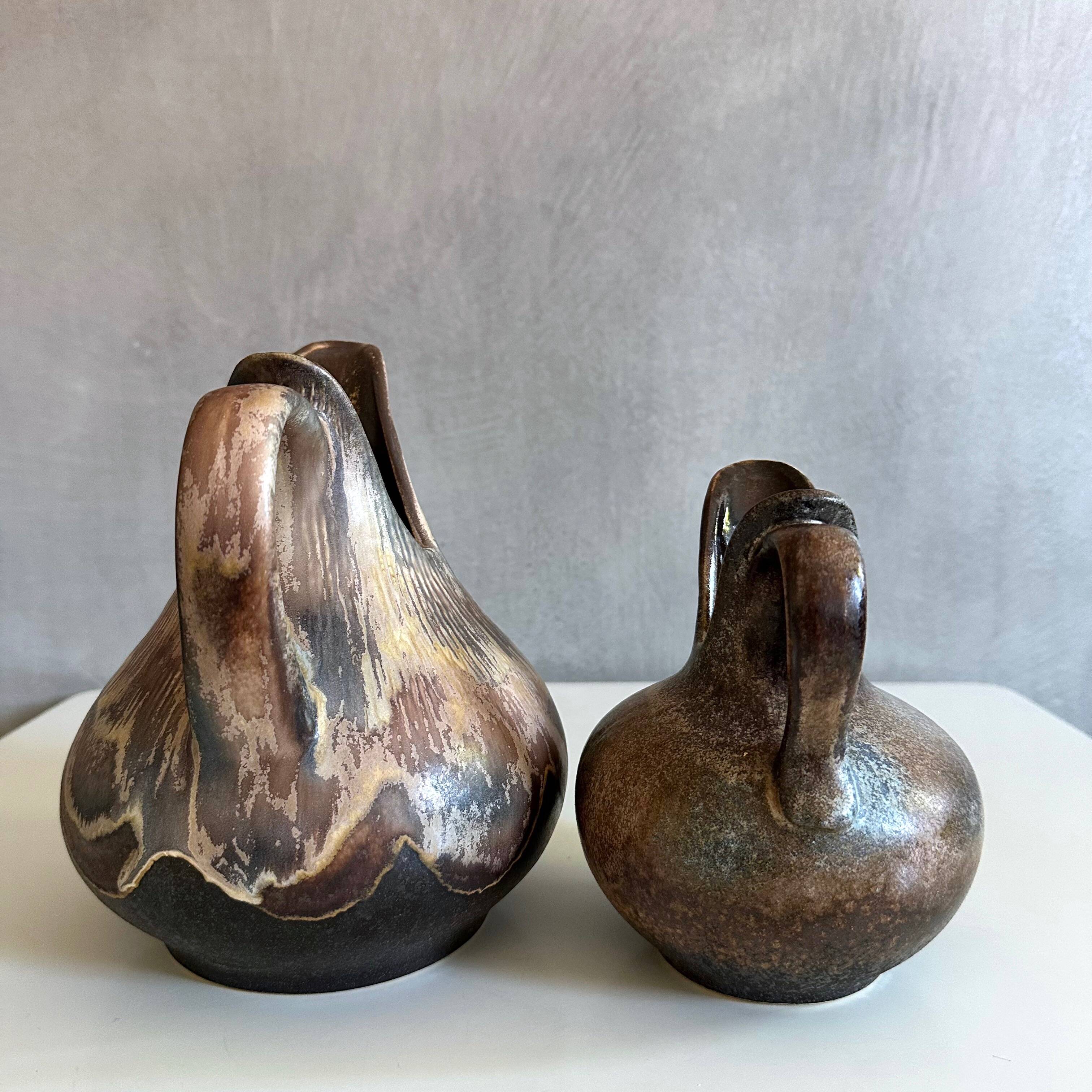 Vintage vases Dümler Breiden 055/15 and 056/20, ceramic vase WPG