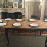 Old dining table with extensions