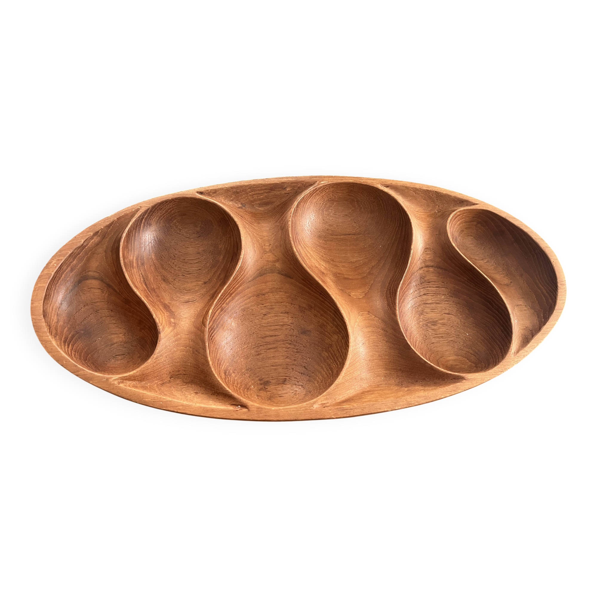 Vintage Laur Jensen Teak Wood Tray 1960
