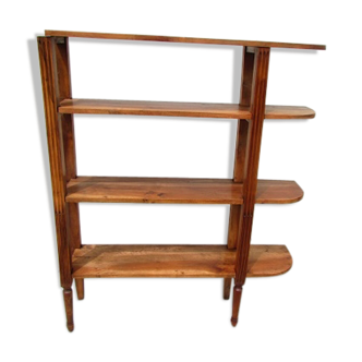Open bookcase, Walnut shelf