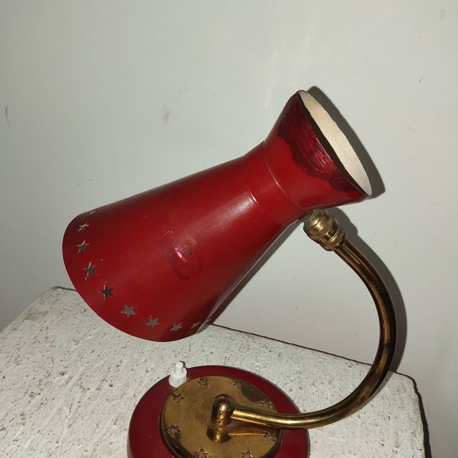 1950s metal lamp