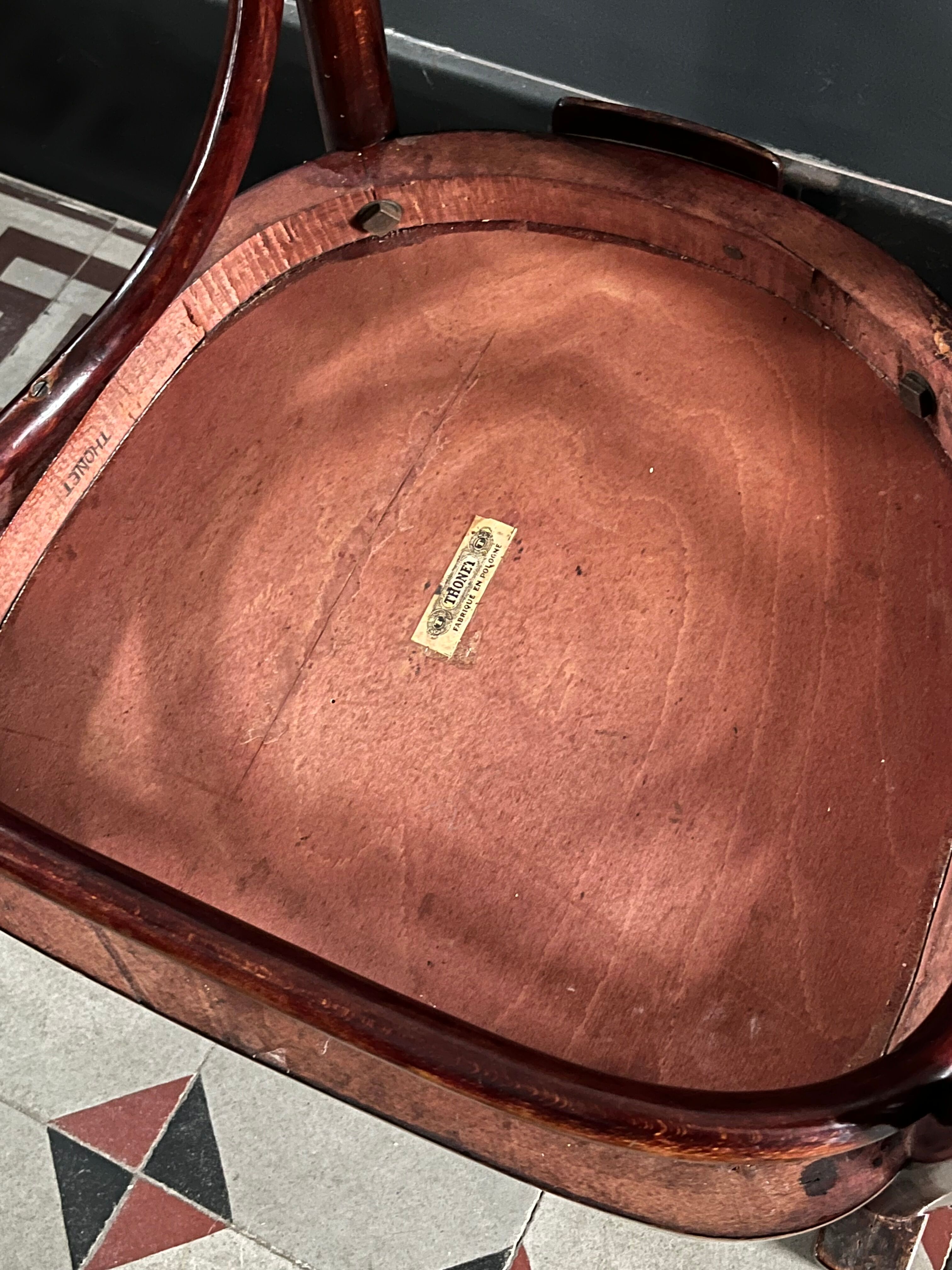 Armchair stamped Thonet number 967