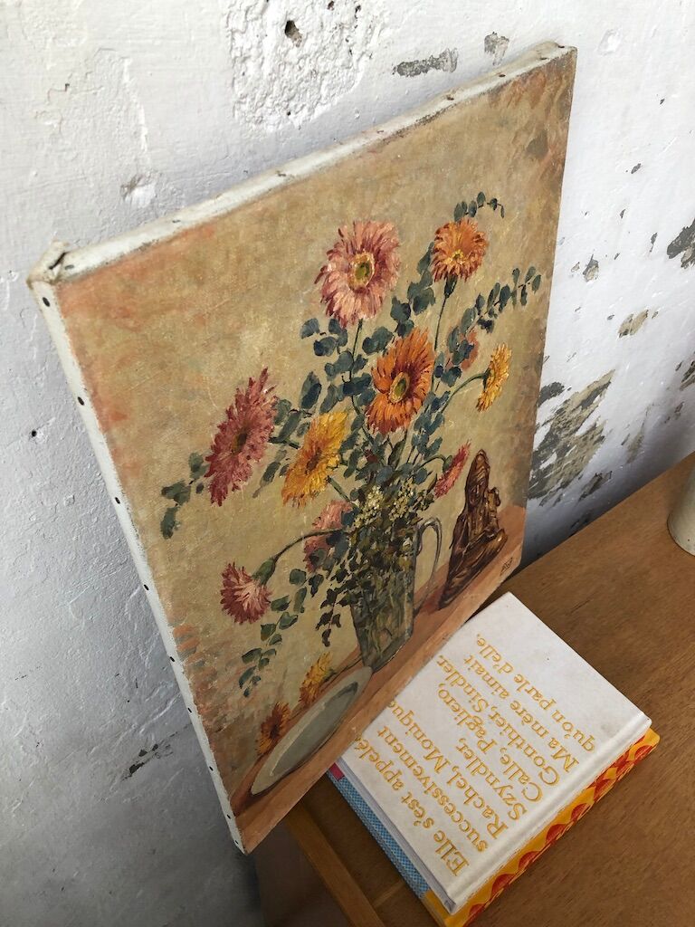 Painting on canvas bouquet