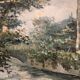 Oil on canvas representing Notre-Dame de Paris post-impressionist