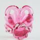 Mid-Century Czech Art Glass Basket Bowl by Josef Hospodka