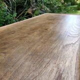 Table basse Hans Wegner (chêne et cannage)