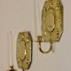 Pair Of Mid Century Swedish Brass Sconces