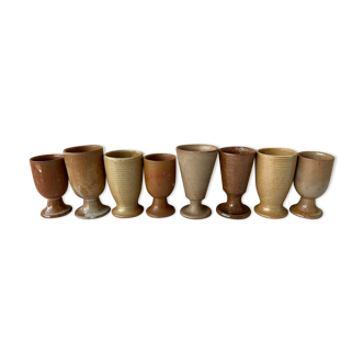 Vintage sandstone mazagrans set