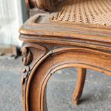 Shepherdess canned in walnut louis xv style
