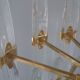 Brass chandelier from Sciolari