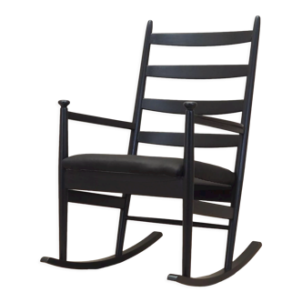 Beech rocking chair, Danish design, 1970s, production Denmark