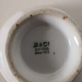set of 5 Limoges tea/coffee cups, floral pattern