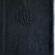Old sheet in pure washed linen tinted in charcoal black