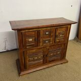Solid acacia wood sideboard 4 doors, 2 drawers