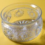 Pressed Glass Bowl: Kvety Flower Design by Pavel Panek / 1973