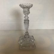 Bougeoir vallerysthal en verre moulé art déco
