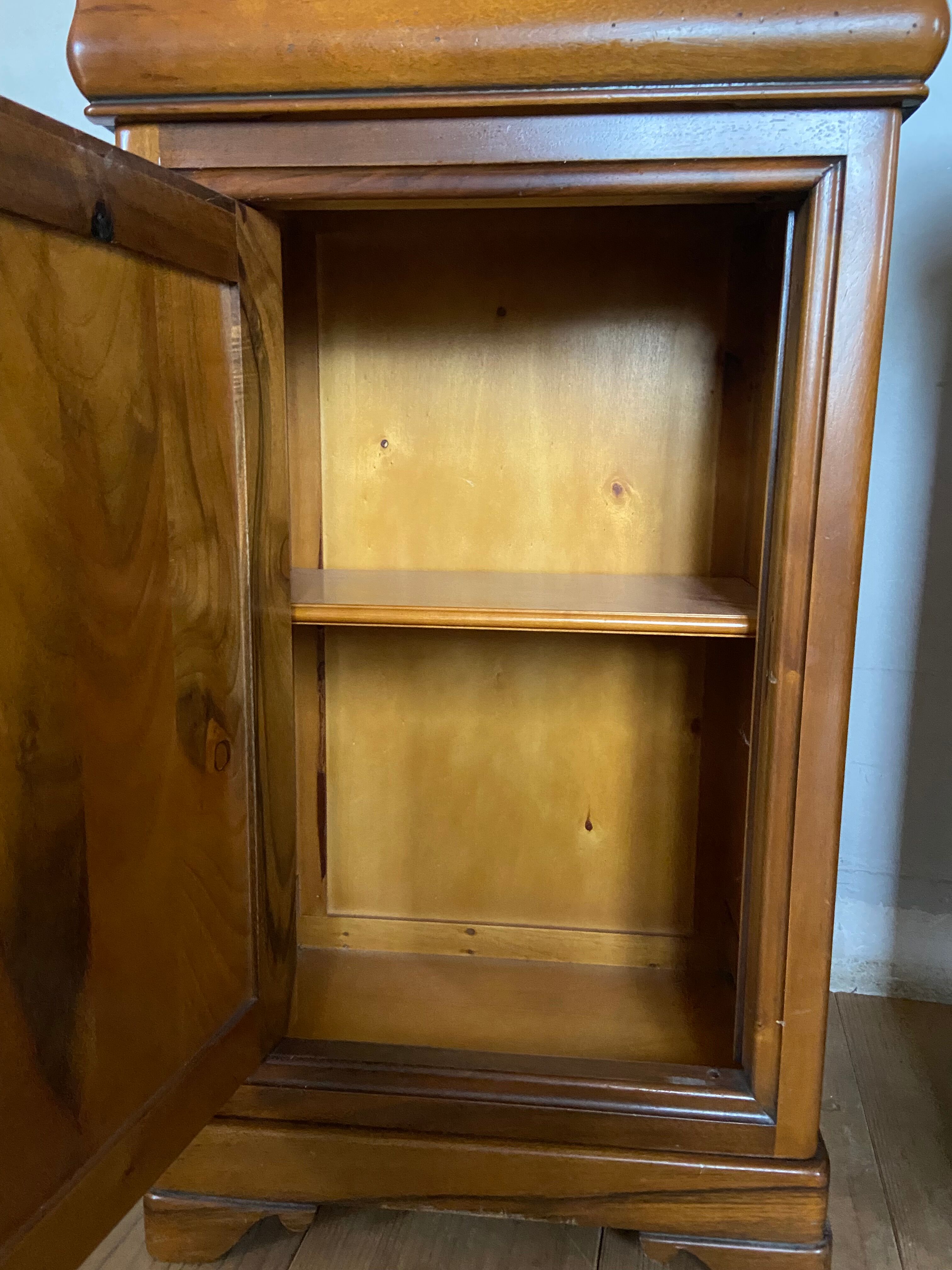 Pair of bedside tables Louis Philippe style
