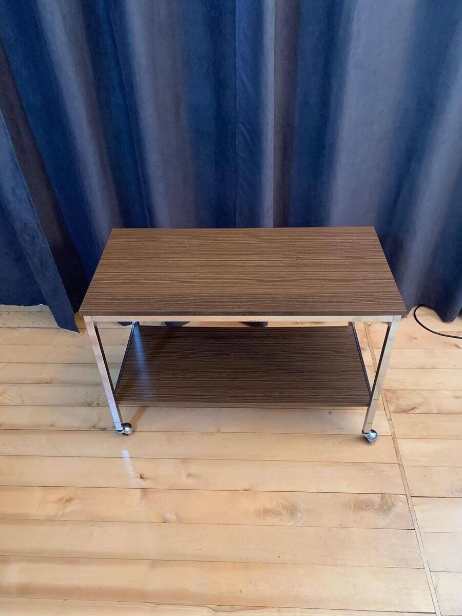 Side table on wheels, 1960s