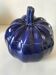 Large vintage soup tureen in glazed ultramarine ceramic