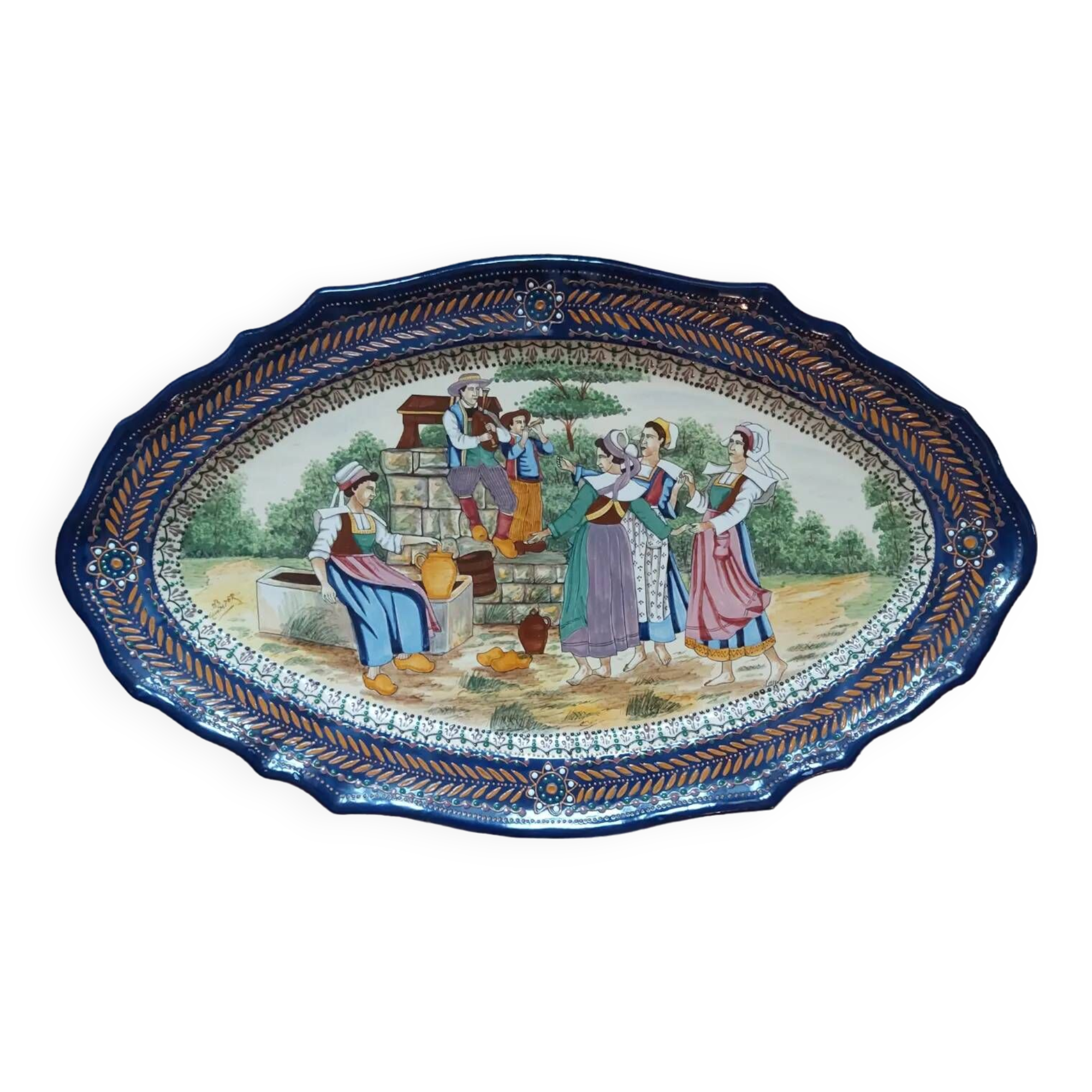 Quimper dish, pearl model