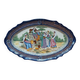 Quimper dish, pearl model