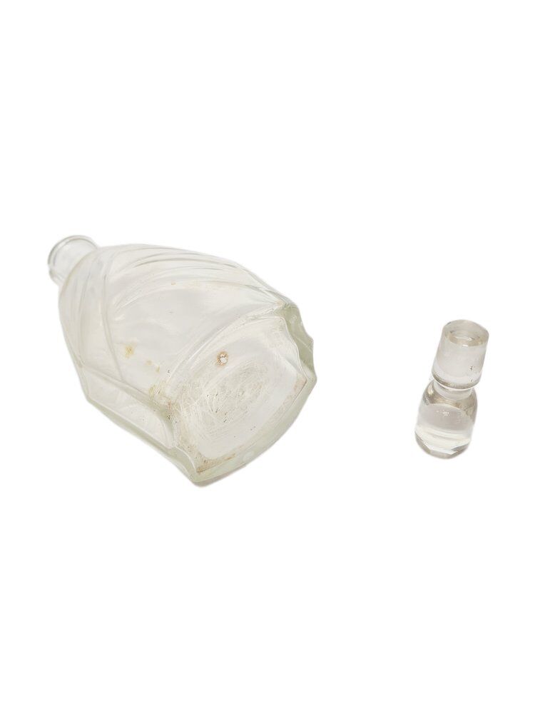 Carafe Art Déco de la verrerie Bolesław Morawski, Pologne, années 1930