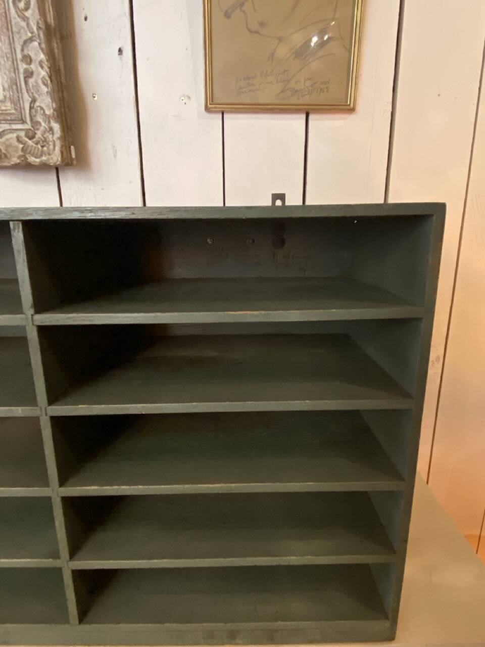 Antique wooden wall shelf – wall cabinet