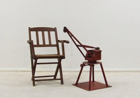 Foldable vintage children's chair 1950s