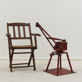 Foldable vintage children's chair 1950s