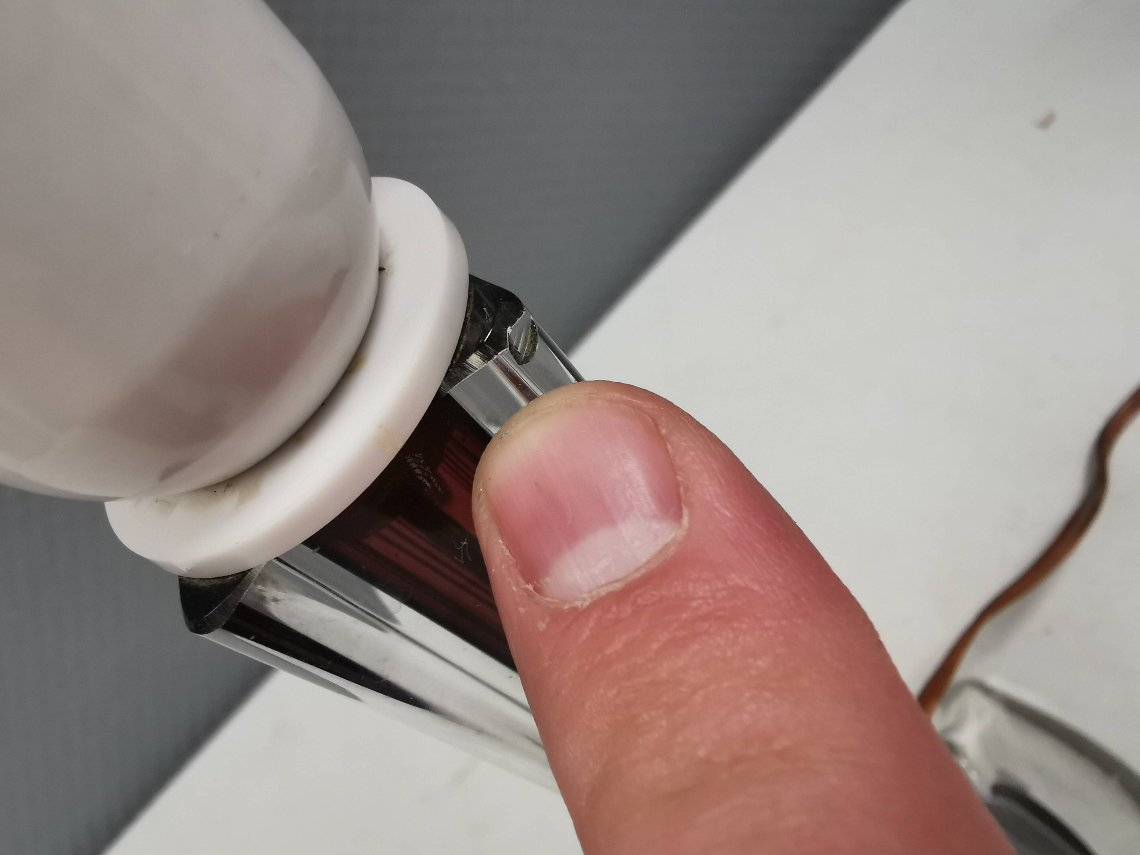 Glass table lamp, made by Swedish Flygsfors in the 1960s